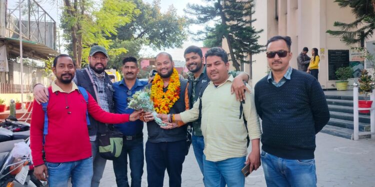 नगर महामंत्री और अनुशासन समिति अध्यक्ष का किया गया स्वागत…..