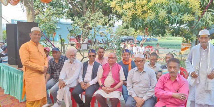 आकर्षक भागवत कथा में रुक्मणी विवाह में पहुँचे विधायक भगत……