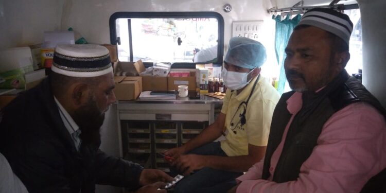 वार्ड नंबर 22 मे लगाया गया फ्री मेडिकल केम्प…..