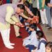 मुख्यमंत्री धामी ने दुर्गा अष्टमी के मौके पर गौलापार नैब स्कूल में कन्या पूजन कर बच्चों को उपहार दिये……