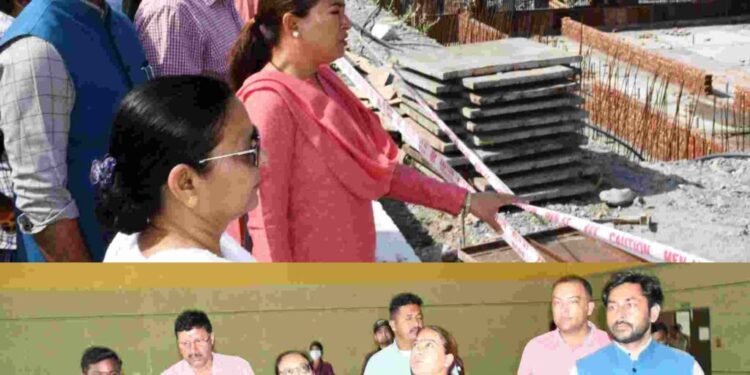 खेल मंत्री रेखा आर्या ने इंदिरा गांधी स्टेडियम का किया मुआयना……