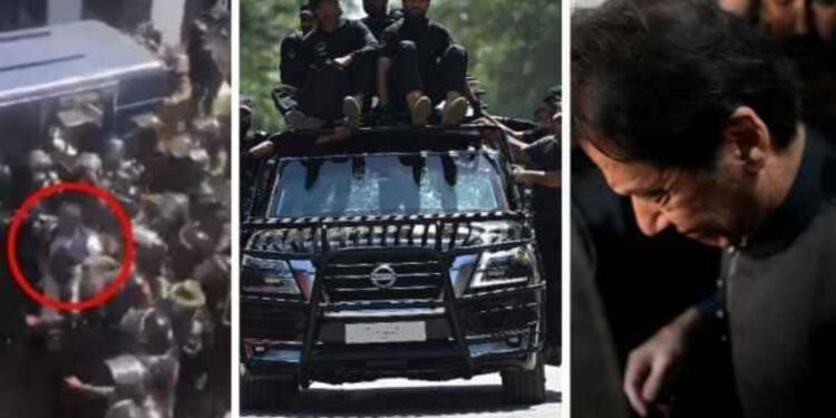 पाकिस्तान में बिगड़े हालात हर तरफ सड़कों पर आगजनी, पुलिस और जनता के बीच हिंसक झड़प……