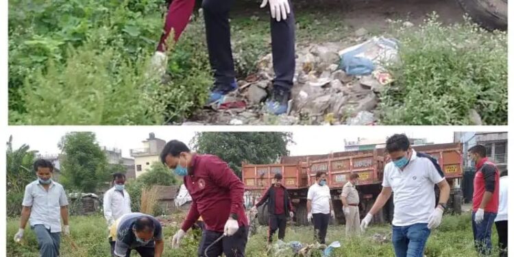 स्वच्छता पखवाड़े के तहत एसडीएम मनीष कुमार सिंह ने चलाया सफाई अभियान…….