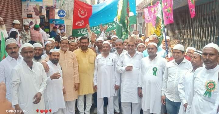 महुआखेड़ा गंज में शानो शोकत के साथ मनाया गया जश्ने ईद मिलादुन्नबी जुलूस……