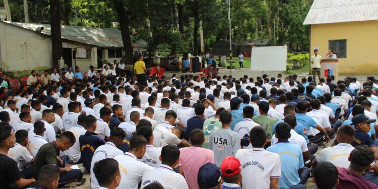 एनसीसी कैंप के बच्चों को नैनीताल पुलिस ने पढ़ाया यातायात/साइबर अवेयरनेस का पाठ