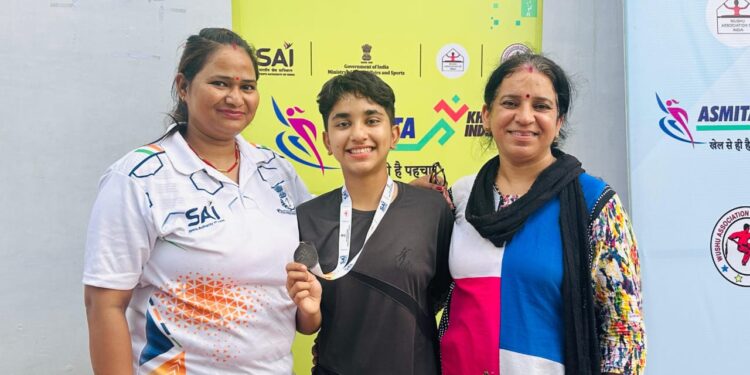 खेलो इंडिया विमेंस वूशु लीग नॉर्थ जोन में हल्द्वानी की नीति पांडे ने जीता रजत पदक