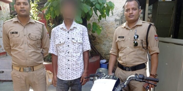 हल्द्वानी_बनभूलपुरा से वाहन चोर गिरफ्तार, मोटरसाइकिल बरामद