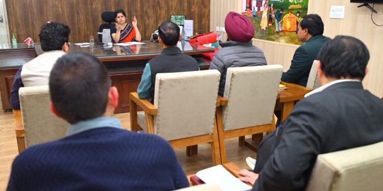 सरस मेले के सफल आयोजन के लिए डीएम वंदना की अध्यक्षता में सम्पन्न हुई बैठक