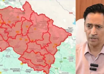 रेड अलर्ट के साए में उत्तराखंड — पर्वतीय क्षेत्रों में भूस्खलन और मैदानों में जलभराव, जानिए कहां कितना खतरा